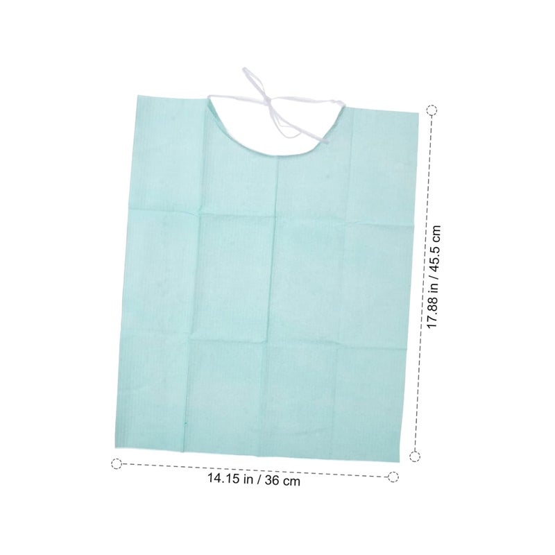 30pcs Sky Blue Oral Bibs for Clinics Salons Soft Absorbent Prevents Saliva Spatter - Image 5
